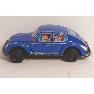 Yonezawa VW Volkswagon Beetle Toy Vintage Friction Drive Works Made In Japan